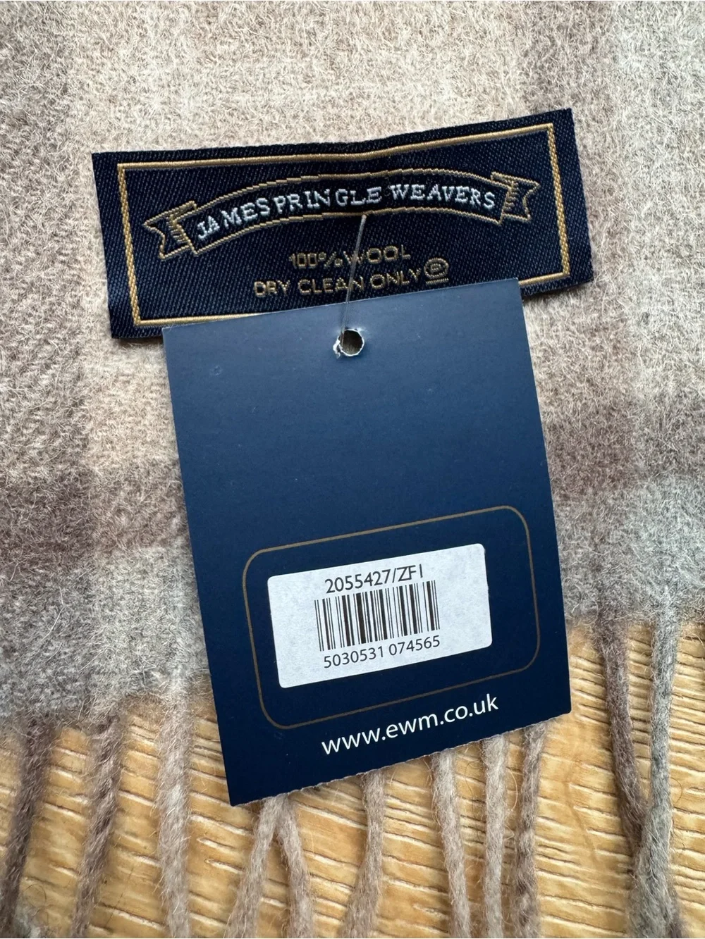 🔥James Pringle Scotland Tartan Wool scarf NEW With tags Price Firm!